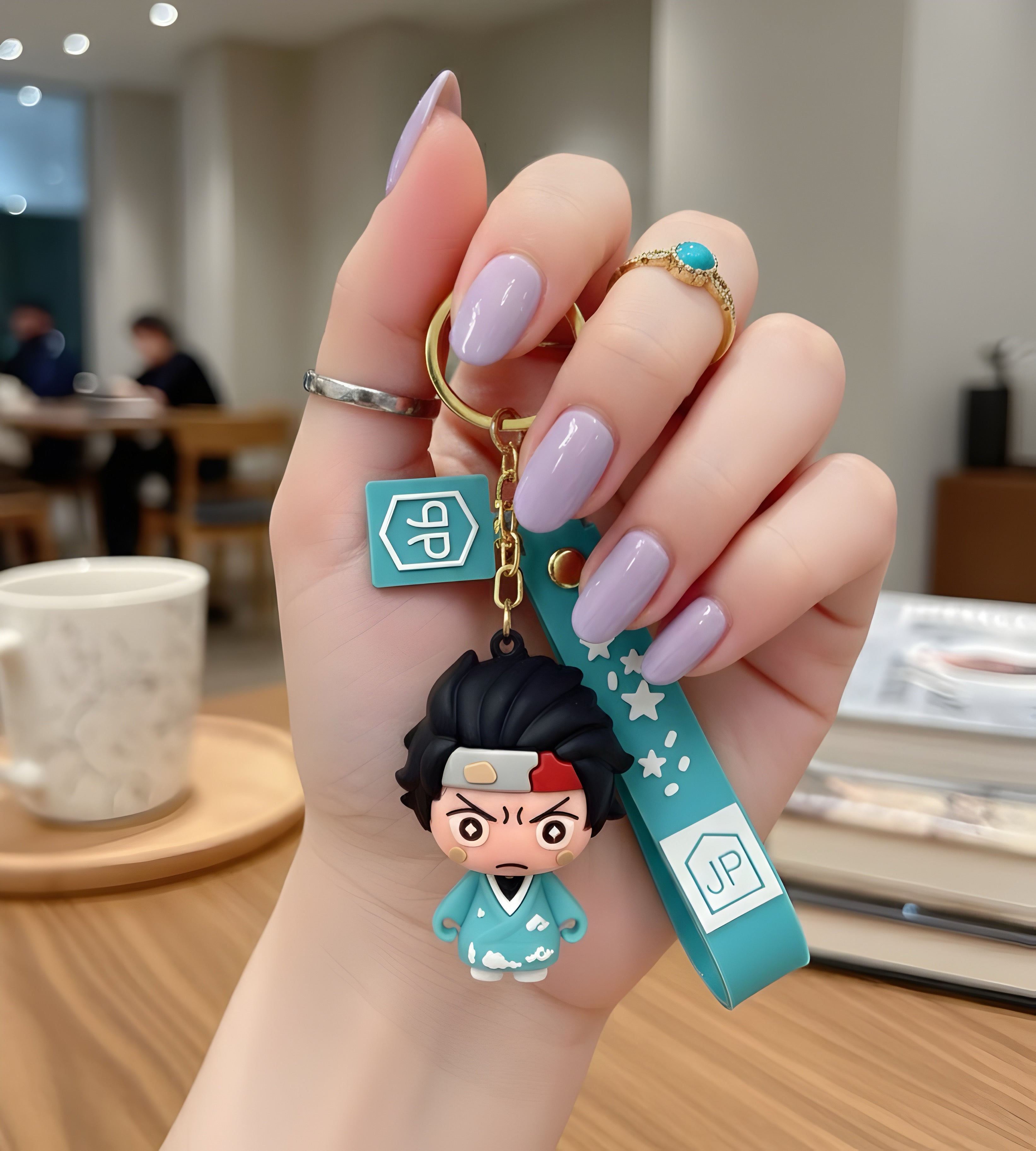 Tanjiro Kamado Water Breathing Chibi Silicone Keyring