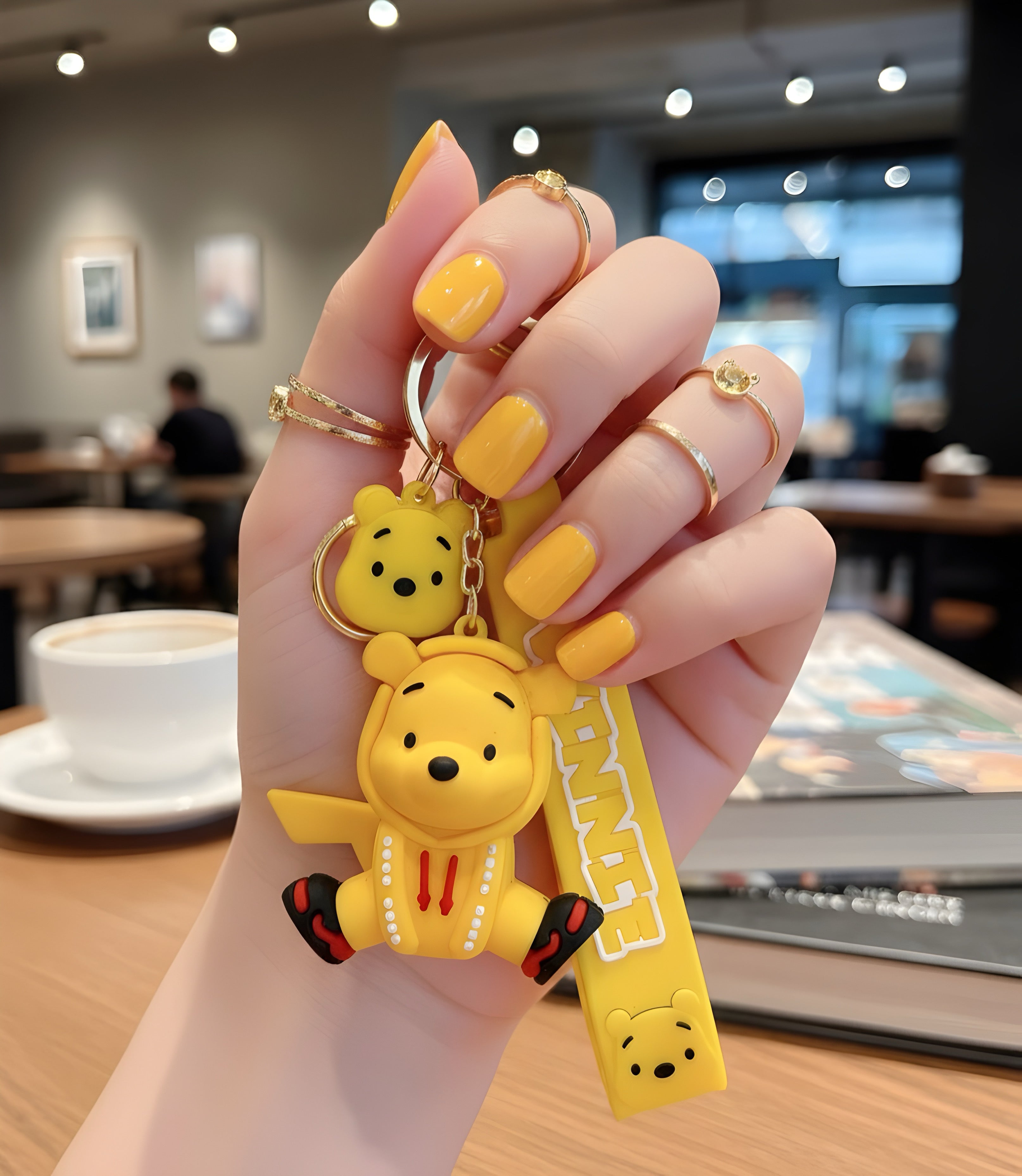 Winnie the Pooh Chibi Silicone Keyring