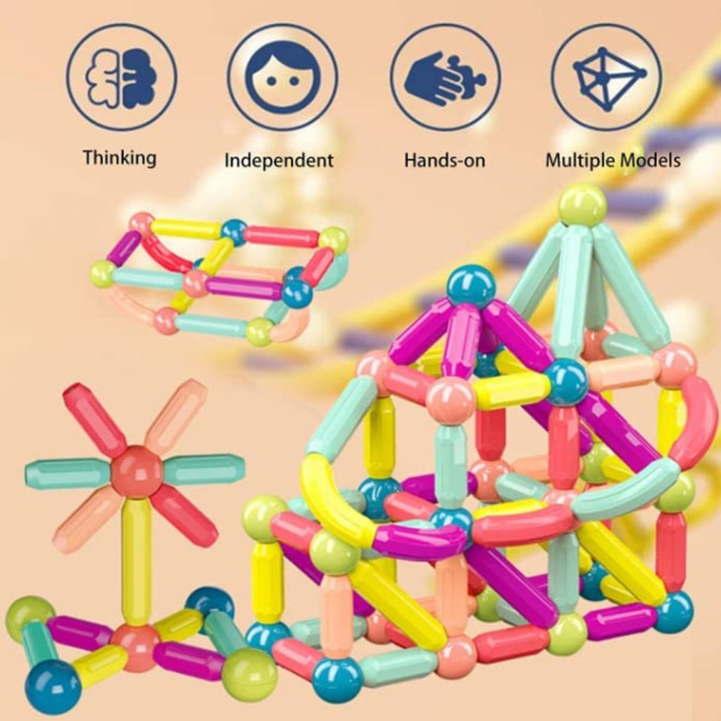 Magnetic Building Blocks for Kids, Educational Magnetic Tiles Set for Toddlers & Children, 3+ Years Old, STEM  (36 pcs)