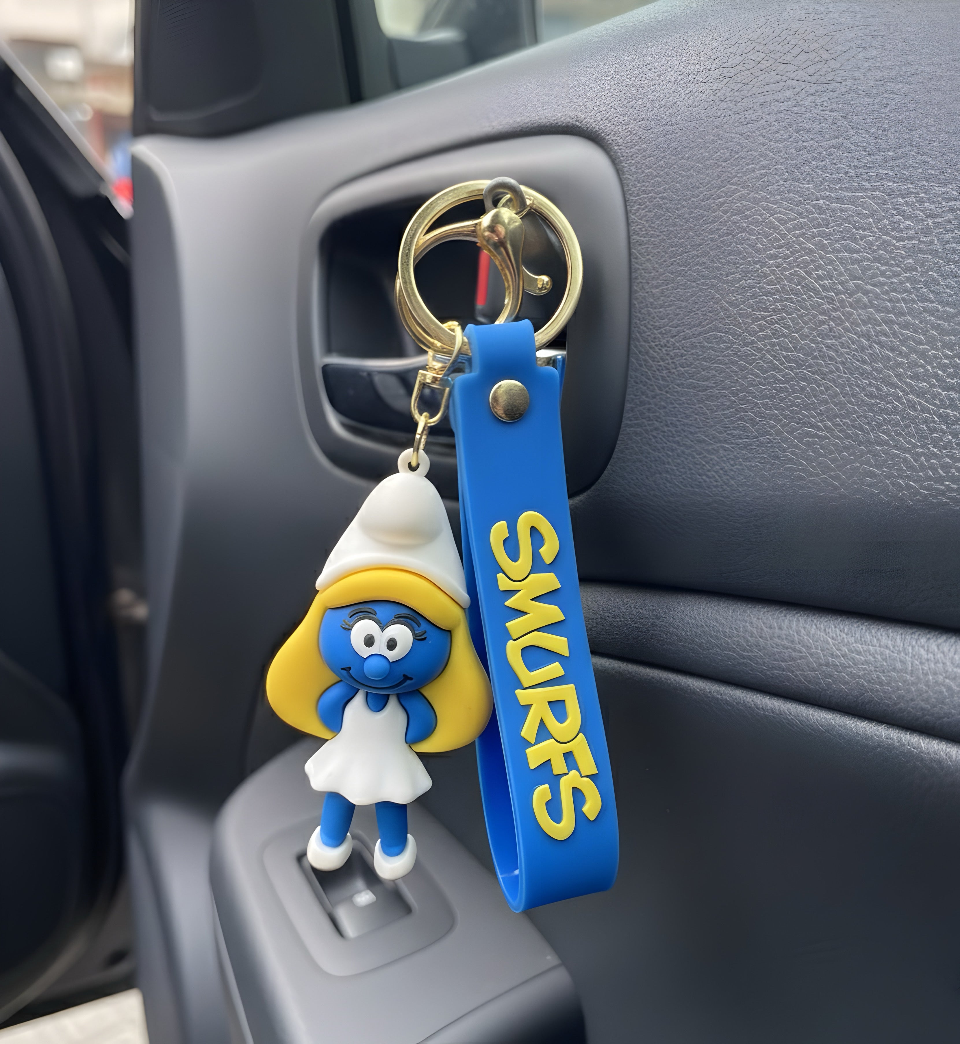 Smurfette The Smurfs Chibi Silicone Keyring