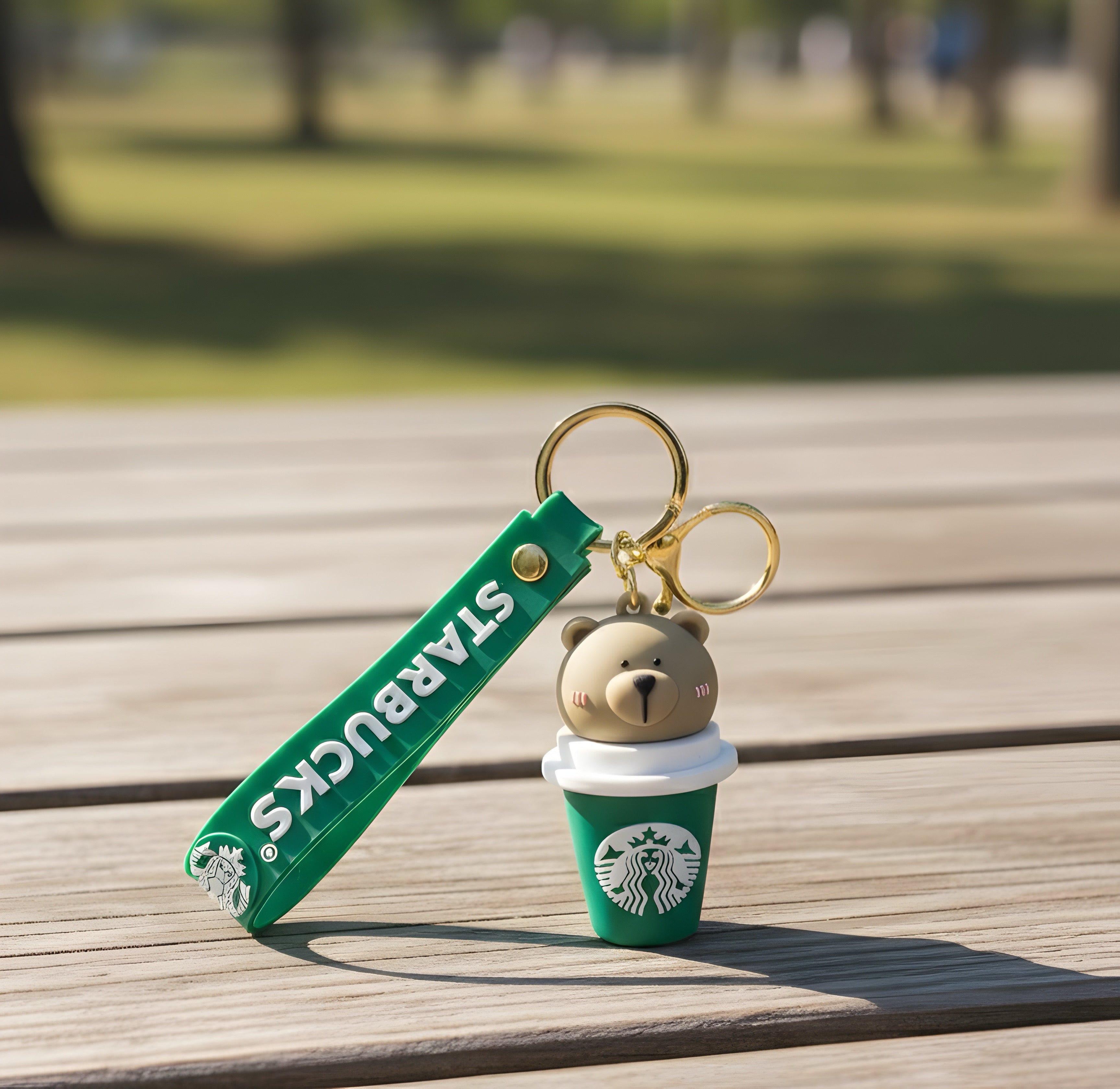 Starbucks Bearista Coffee Cup Silicone Keyring