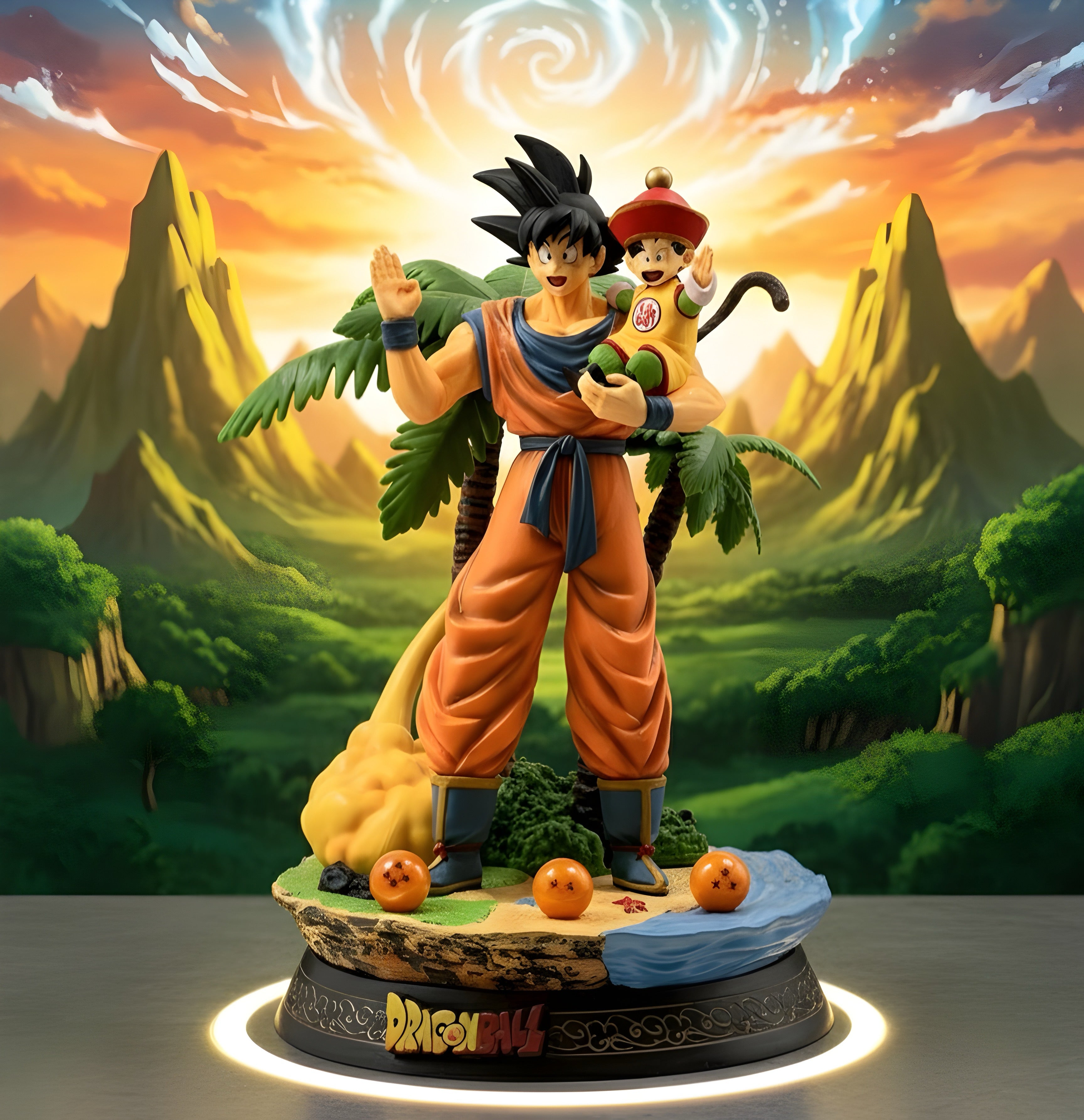 Dragon Ball Z Legendary Heritage Goku & Gohan Figure - 9 Inch Collector's Edition