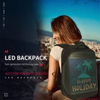 "The Lumina" LED Smart Backpack (Midnight Black)